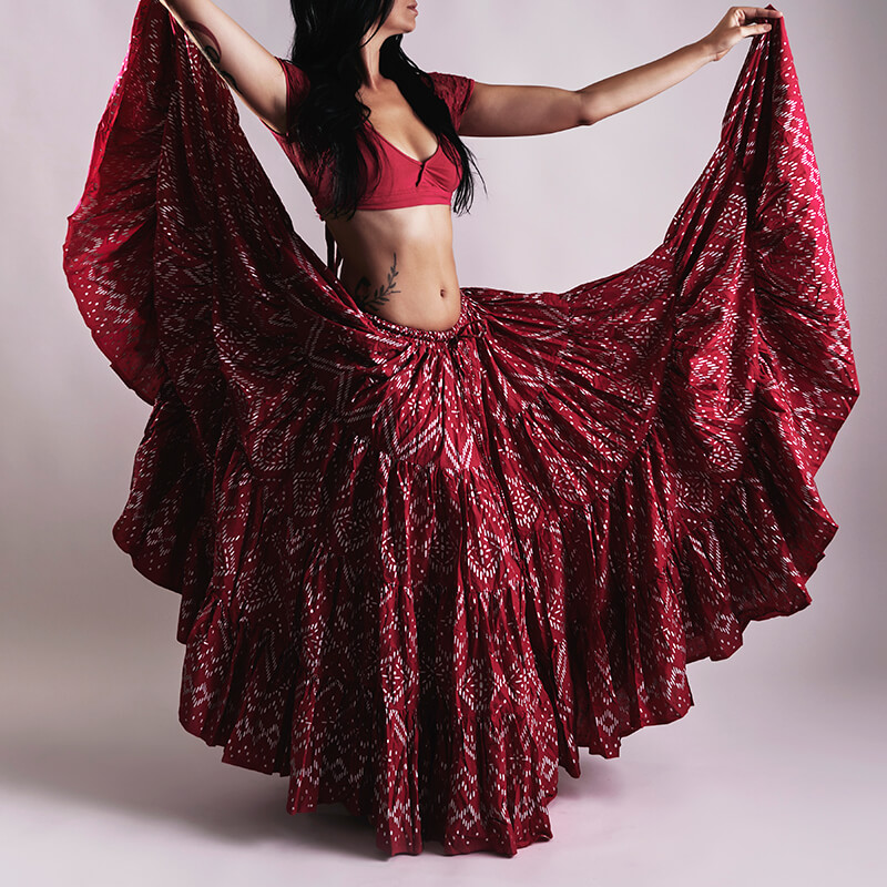 Insistir Extra voltereta Falda Assuit danza tribal - Elizabeth Medina