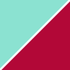 Turquoise and burgundy